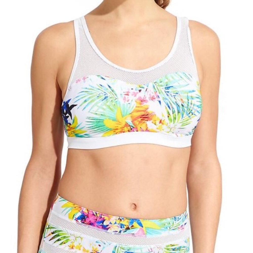 Athleta paradise cove swimsuit top medium white